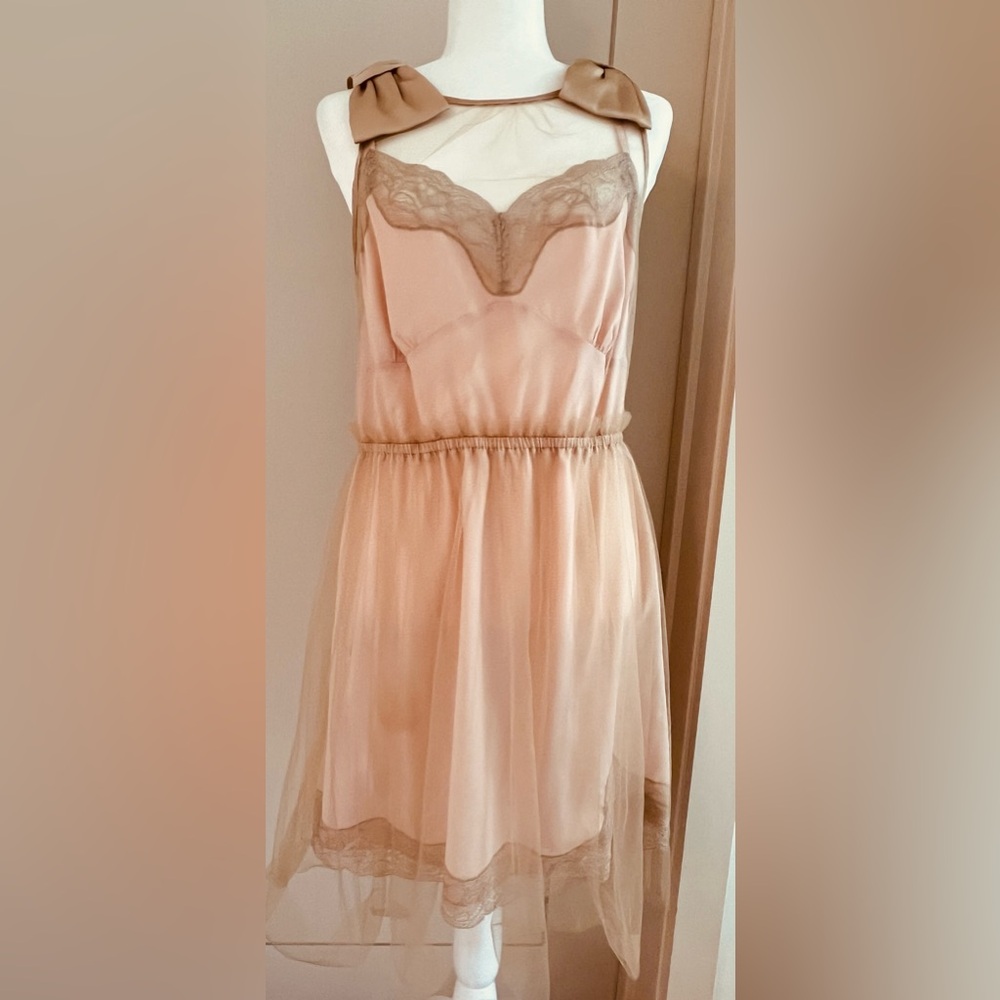 Rodarte for target rayon/silk and tulle pink dress. See description above